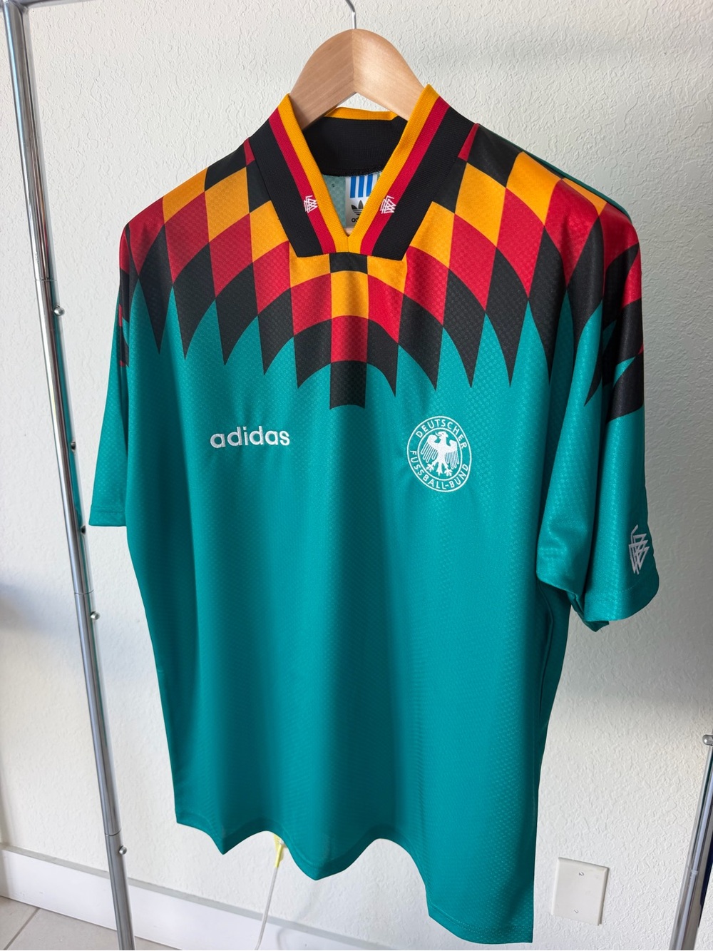 Adidas Originals Germany 1994 Away Reissue Jersey Men’s L Green Retro JZ6941